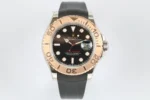 Rolex Yacht-Master 42 – Black Dial, Rose Gold Bezel, Oysterflex Strap