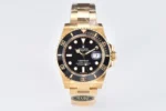 Rolex Submariner 116618 Series – Black Dial, Gold Stainless Steel, Diver