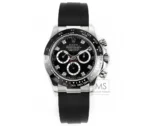 Rolex Daytona 4130 Black Dial Rubber Strap Men’s Chronograph