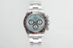 Rolex Daytona – Silver Stainless Steel, Blue Dial, Premium Chronograph