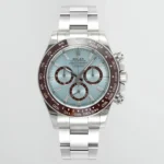 Rolex Daytona – Silver Stainless Steel, Blue Dial, Premium Chronograph