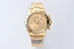 Rolex Daytona 116508 Champagne Dial Full Gold Luxury Chronograph