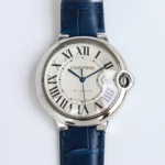 Cartier Ballon Bleu Automatic Blue Leather Watch – High-Quality Cartier