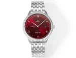 Omega De Ville Prestige Red Dial Steel Watch