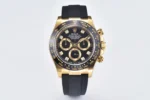 Rolex Daytona 116518 Gold Black Enamel Dial with Moissanite Stones