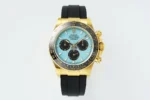 Rolex Daytona Watch – Gold Case, Tiffany Blue Dial, Chronograph