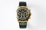 Rolex Daytona – Gold & Black Rubber Strap