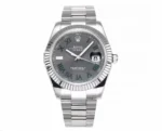 Rolex Datejust 41mm – Silver Stainless Steel with Grey Dial
