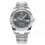 Rolex Datejust 41mm – Silver Stainless Steel with Grey Dial