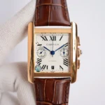 Cartier Tank W5330007 Brown Leather - Image 2