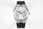 Vacheron Constantin Overseas – Silver Dial, Black Rubber Strap, 41mm Stainless Steel Case
