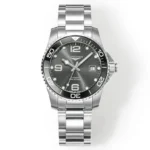 Longines Conquest Black Dial Steel Watch