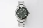 Longines Conquest Green Dial Steel Watch