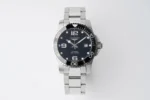 Longines Conquest Black Dial Stainless Steel