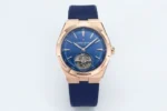 Vacheron Constantin Overseas Tourbillon – Rose Gold Case, Blue Dial, Rubber Strap