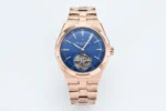 Vacheron Constantin Overseas Tourbillon – Rose Gold Case, Blue Dial, Steel Bracelet