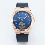 Vacheron Constantin Overseas Tourbillon – Rose Gold Case, Blue Dial, Leather Strap Best