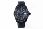 TAG Heuer – Black with Blue Stitching, Casual & Formal Style, 100m Waterproof, SW200 Movement