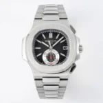 Patek Philippe 5980 Nautilus Black Dial Steel