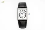 Cartier Tank Solo Quartz Watch Black Leather