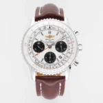 Navitimer B01 Panda Dial Brown Leather