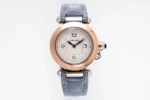Cartier Pasha de Cartier Watch Rose Gold Blue Leather