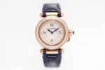 Cartier Pasha de Cartier 30mm Rose Gold Blue Leather