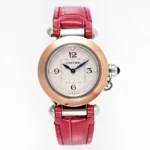 Cartier Pasha de Cartier Ladies Watch Red Leather