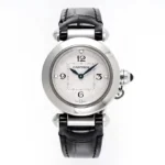 Cartier Pasha de Cartier Watch Silver Black