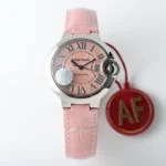 Cartier Ballon Bleu 33 Pink Leather