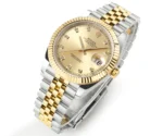 Rolex Datejust 41mm Two-Tone Gold & Steel Watch with Diamond Bezel - Image 2