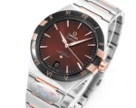 Omega Constellation 41mm Burgundy Dial Steel - Image 2