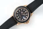 Rolex Yacht-Master 40mm Rose Gold Black Dial Rubber Strap Automatic - Image 2