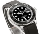 Rolex Yacht-Master 42mm – Black Dial, Stainless Steel Case, Black Rubber Strap by Official Store - Image 2