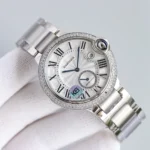 Cartier Ballon Bleu Two Hand Watch Silver - Image 3