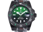Rolex Submariner PARAKEET – Custom Black Carbon Fiber Bezel, Gradient Green Dial, 904L Steel by Official Store - Image 2
