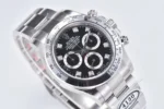 Rolex Daytona Watch – Black Enamel Dial with Moissanite Diamonds - Image 2