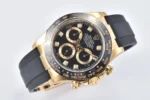 Rolex Daytona 116518 Gold Black Enamel Dial with Moissanite Stones - Image 2