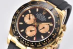 Rolex Daytona Little Devil – Black Dial, Gold Case, Rubber Strap - Image 2