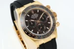 Rolex Daytona Watch – Gold with Black Dial and Rubber Strap – Limited Stock - Image 2