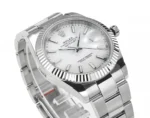 Rolex Datejust Silver Fluted Bezel Stainless Steel Watch with New 3235 Movement – Collectio - Image 2