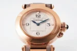 Cartier Pasha de Cartier Ladies Watch Rose Gold Leather Strap - Image 9