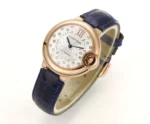 Cartier Ballon Bleu WJBB0080 Rose Gold Blue Leather - Image 9