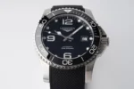 Longines Conquest Black Dial Rubber Strap - Image 2