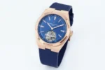 Vacheron Constantin Overseas Tourbillon – Rose Gold Case, Blue Dial, Rubber Strap - Image 2