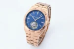 Vacheron Constantin Overseas Tourbillon – Rose Gold Case, Blue Dial, Steel Bracelet - Image 2