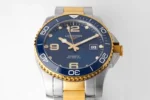Longines Conquest Diver Watch Gold Bezel Steel - Image 2