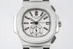 Patek Philippe 5980 Silver Chronograph - Image 2