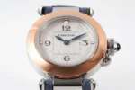 Cartier Pasha de Cartier Watch Rose Gold Blue Leather - Image 2