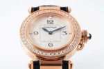 Cartier Pasha de Cartier 30mm Rose Gold Blue Leather - Image 8
